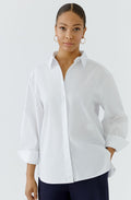 Optic White Extra Long Casual Shirt