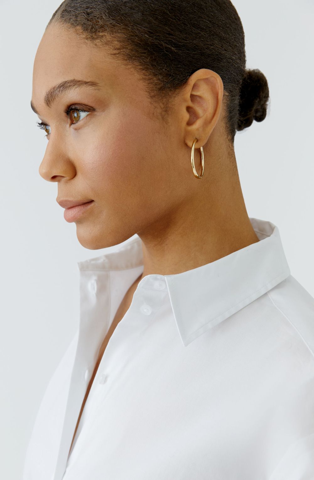 Optic White Extra Long Casual Shirt