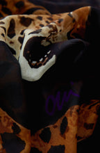 Brown and Black Oversized Leopard scarf