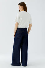 Raw Denim Wide Leg Jeans