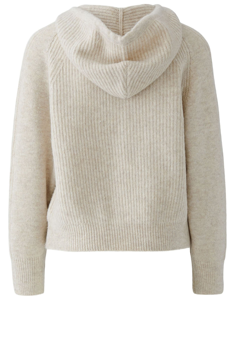 Light Beige Melange Super Soft Hooded Jumper