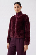 Bramble Berry Faux Fur  High Neck Jacket