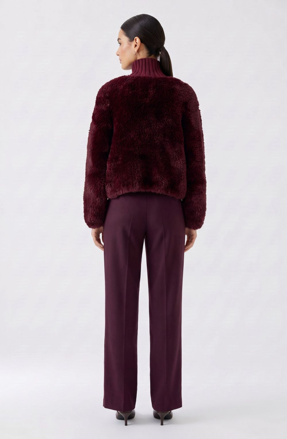 Bramble Berry Faux Fur  High Neck Jacket