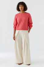 Carmine Pink Chunky Angel Knit Jumper