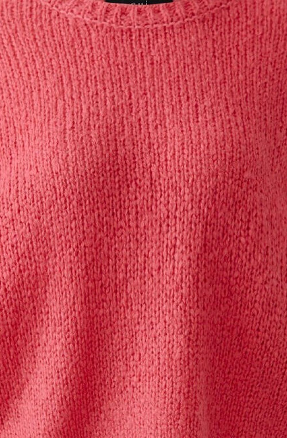 Carmine Pink Chunky Angel Knit Jumper