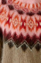 Light Brown Rose Norwegian Style Fluffy Jumper