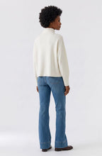 Off White Boxy Polo Neck Jumper