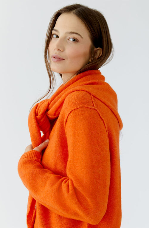 Orangeade Knitted Triangle Scarf