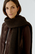 Chocolate Torte Chunky Knit Scarf