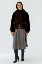Chocolate Torte Faux Fur Jacket