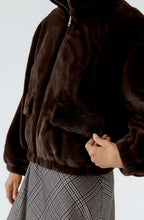 Chocolate Torte Faux Fur Jacket