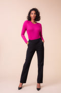 Charcoal Grey Pinstripe Straight Leg Trousers