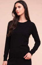 Black Supersoft Year Round Essential Black Jumper by Alison Sheri.