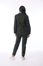 Military Green Patterned Corduroy Shirt