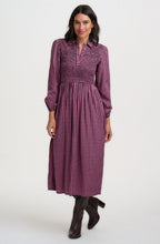 Rose Gingham Diana Shirred Midi Dress