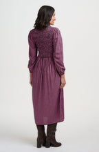 Rose Gingham Diana Shirred Midi Dress