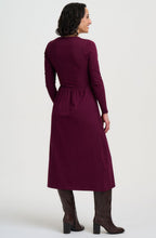 Wine Flower Abella Jersey Midi Dress