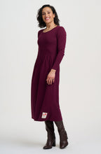 Wine Flower Abella Jersey Midi Dress