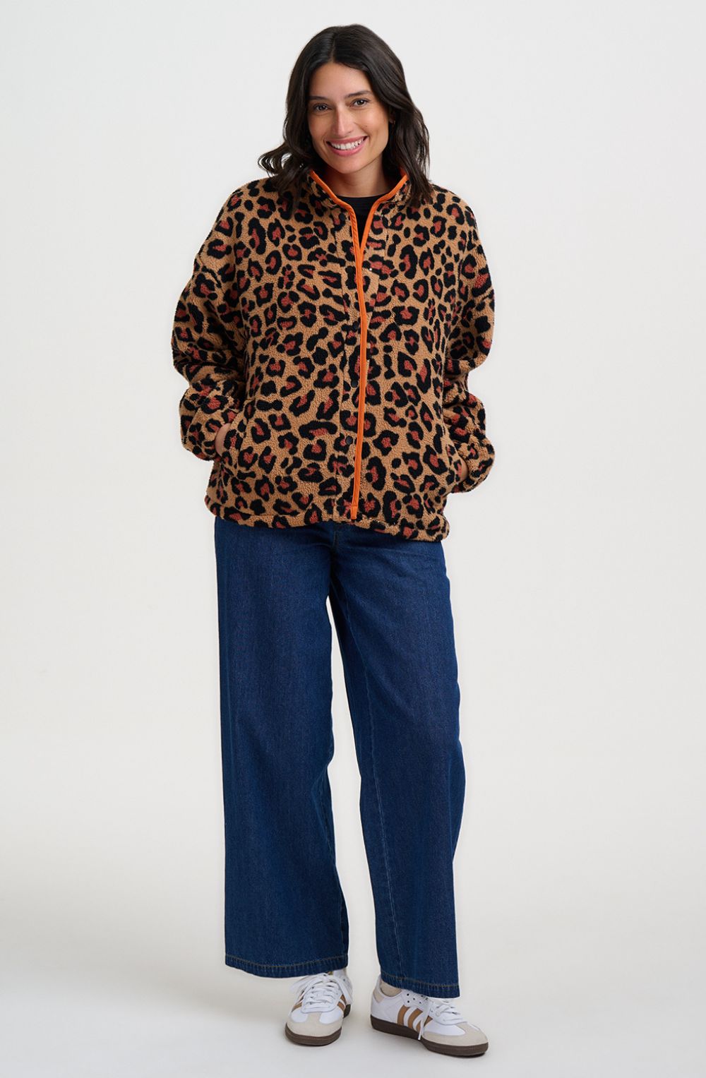 Brown Leopard Remi Fleece