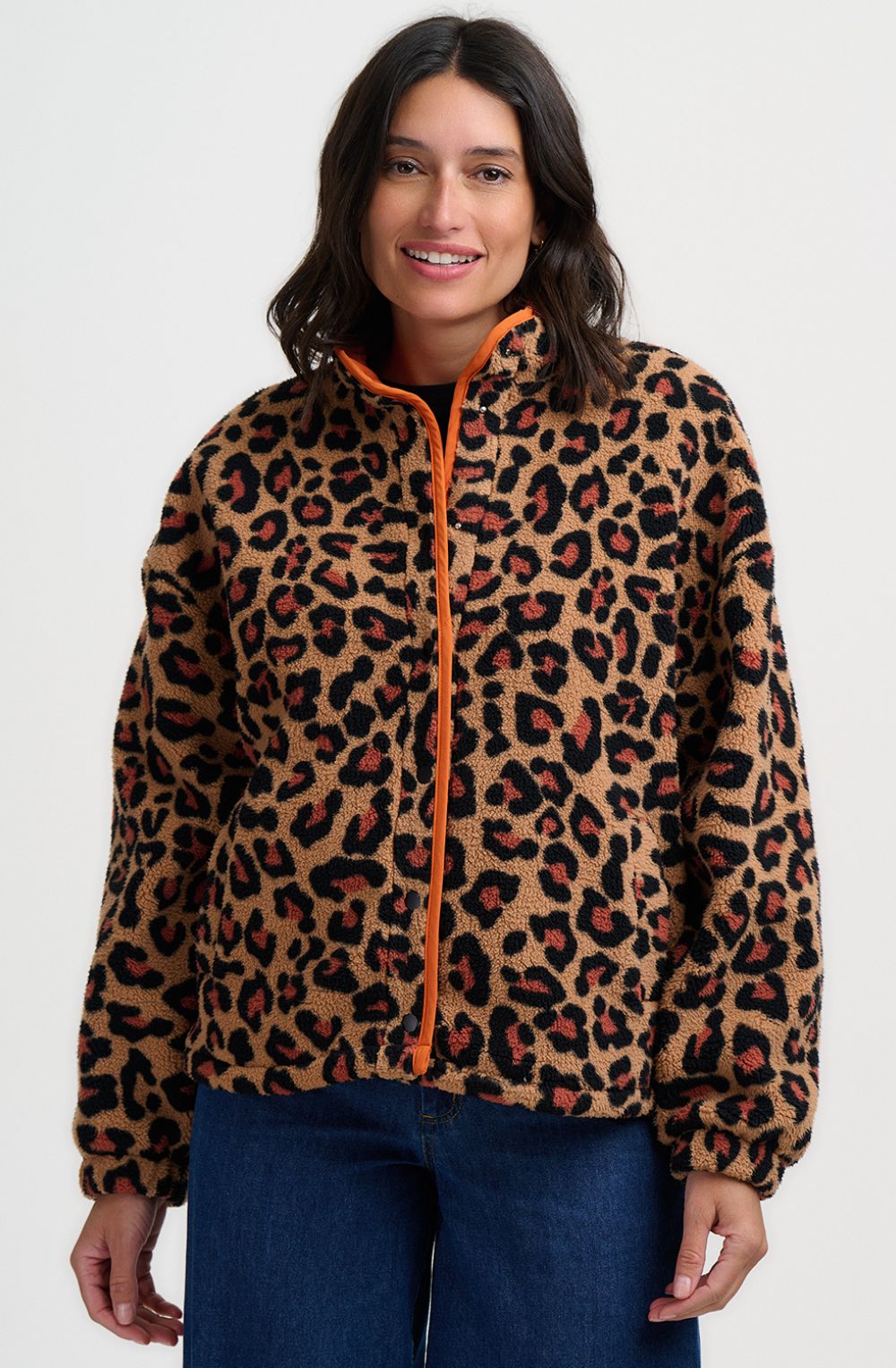 Brown Leopard Remi Fleece