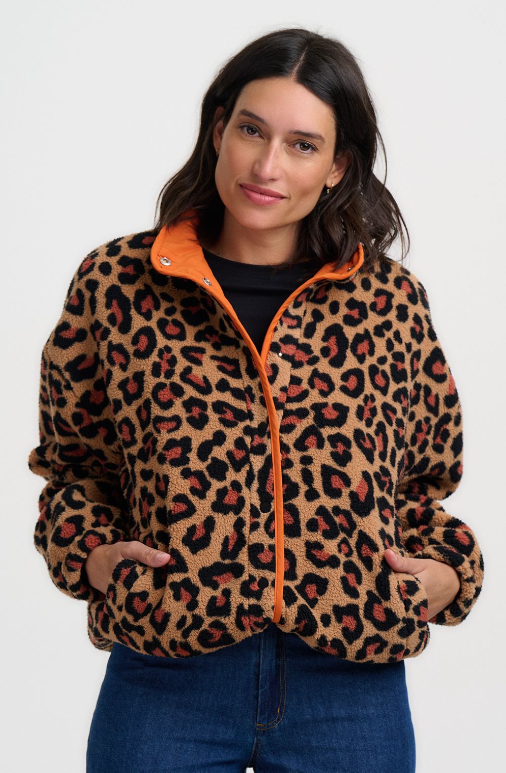 Brown Leopard Remi Fleece