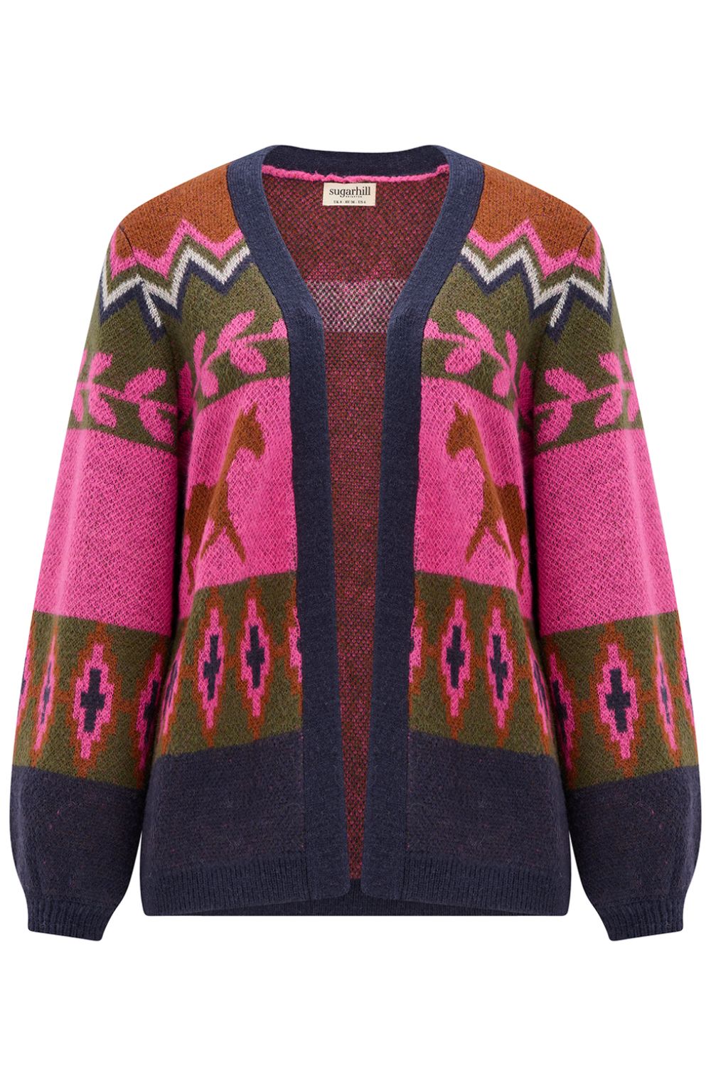 Running Horses Yvette Open Front Cardigan