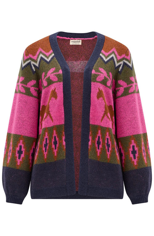 Running Horses Yvette Open Front Cardigan