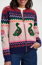 Pink Ducks Solana Knitted Bomber Jacket