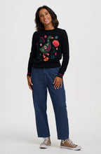 Black Folkloric Duck Rita Jumper