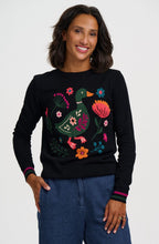 Black Folkloric Duck Rita Jumper