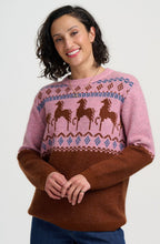 Pink and Brown Horses Devin Jumper