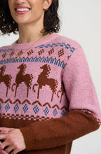 Pink and Brown Horses Devin Jumper