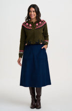 Olive Goat Meadow Olana Fairisle Cardigan