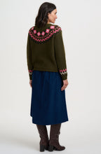 Olive Goat Meadow Olana Fairisle Cardigan