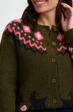 Olive Goat Meadow Olana Fairisle Cardigan
