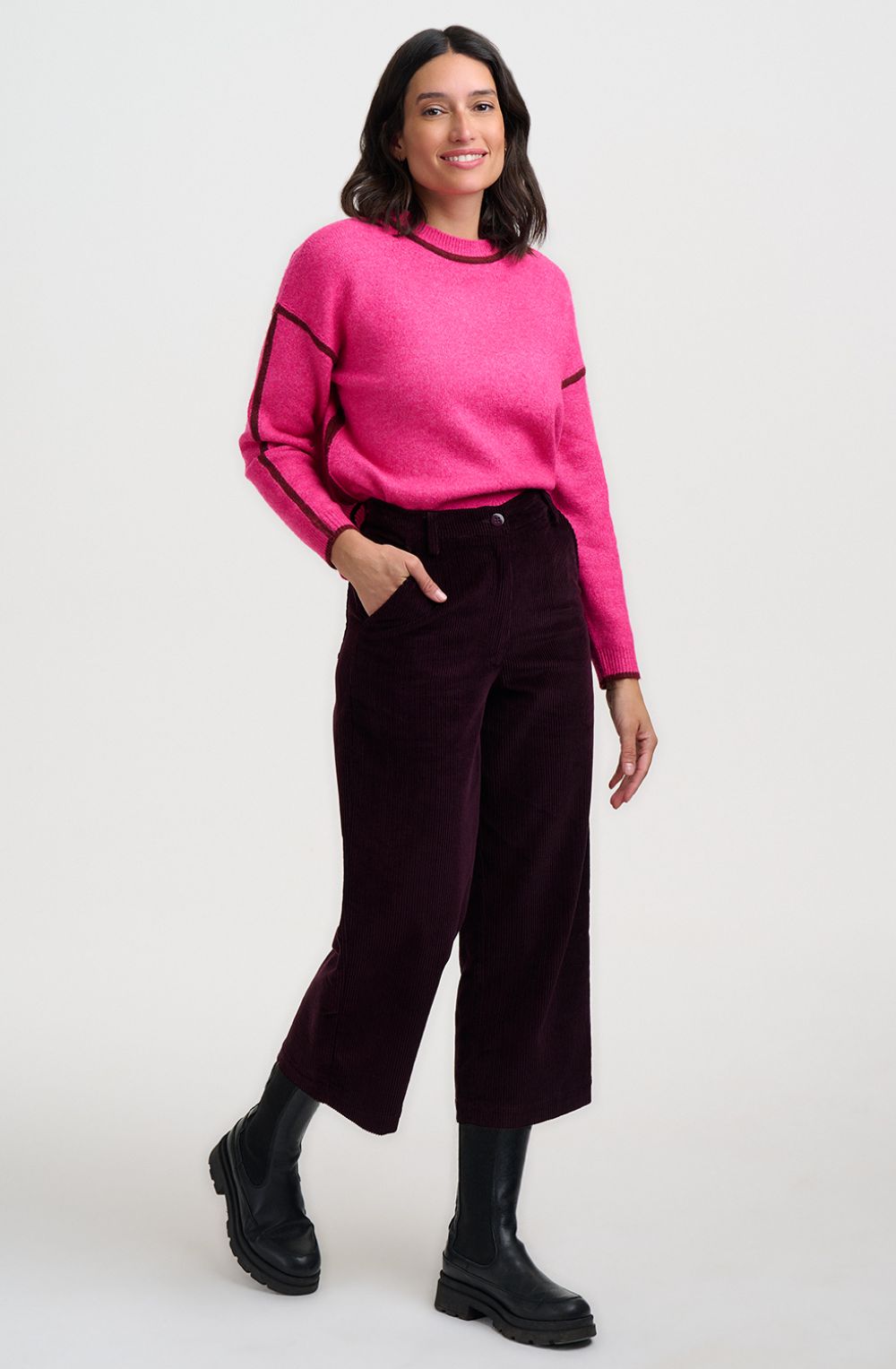 Pink Burgundy Rozalia Jumper