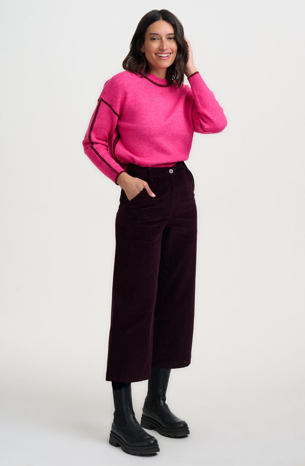 Pink Burgundy Rozalia Jumper