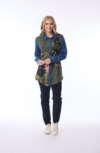 Green Keqioa Mixed Print Shirt