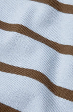 Zen Blue Striped Brivora V-Neck Sweatshirt