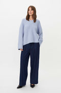 Zen Blue Fayima Oversized Jumper