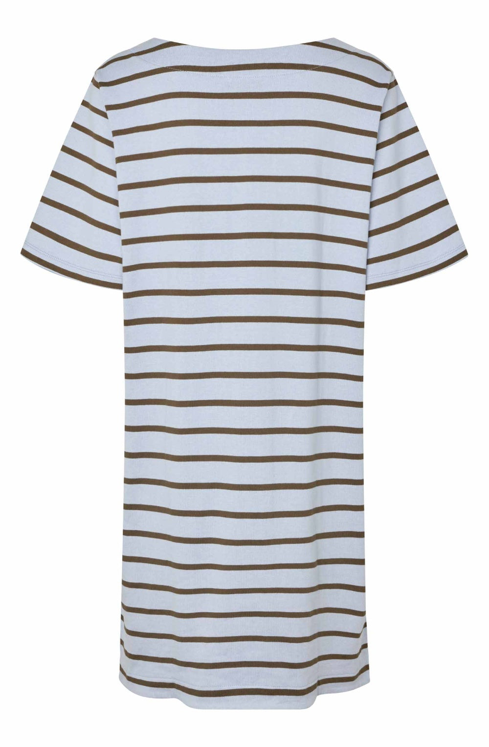 Zen Blue Striped Nurolliea Sweatshirt Jersey Dress