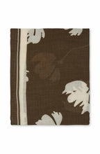 Slate Black Brown Floral Anea Scarf