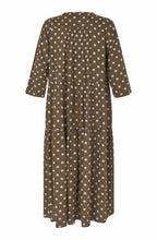 Slate Black Brown Polka Dot Nobina Dress