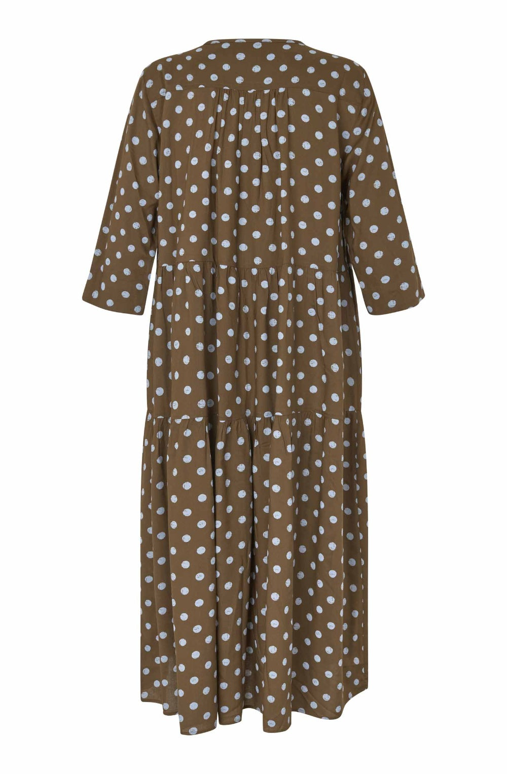 Slate Black Brown Polka Dot Nobina Dress
