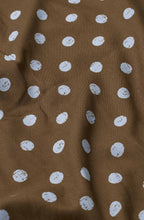 Slate Black Brown Polka Dot Nobina Dress