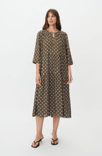 Slate Black Brown Polka Dot Nobina Dress