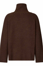 Fenoria Slate Black Brown High Neck Jumper