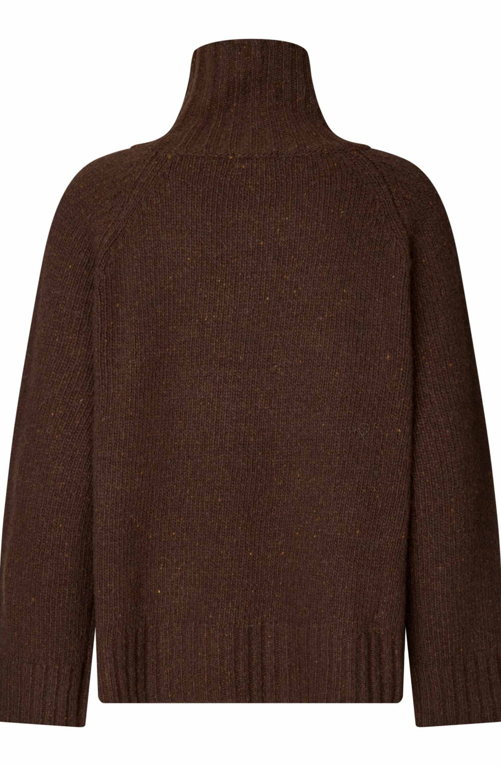 Fenoria Slate Black Brown High Neck Jumper