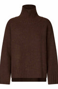 Fenoria Slate Black Brown High Neck Jumper