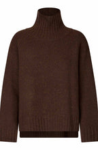 Fenoria Slate Black Brown High Neck Jumper